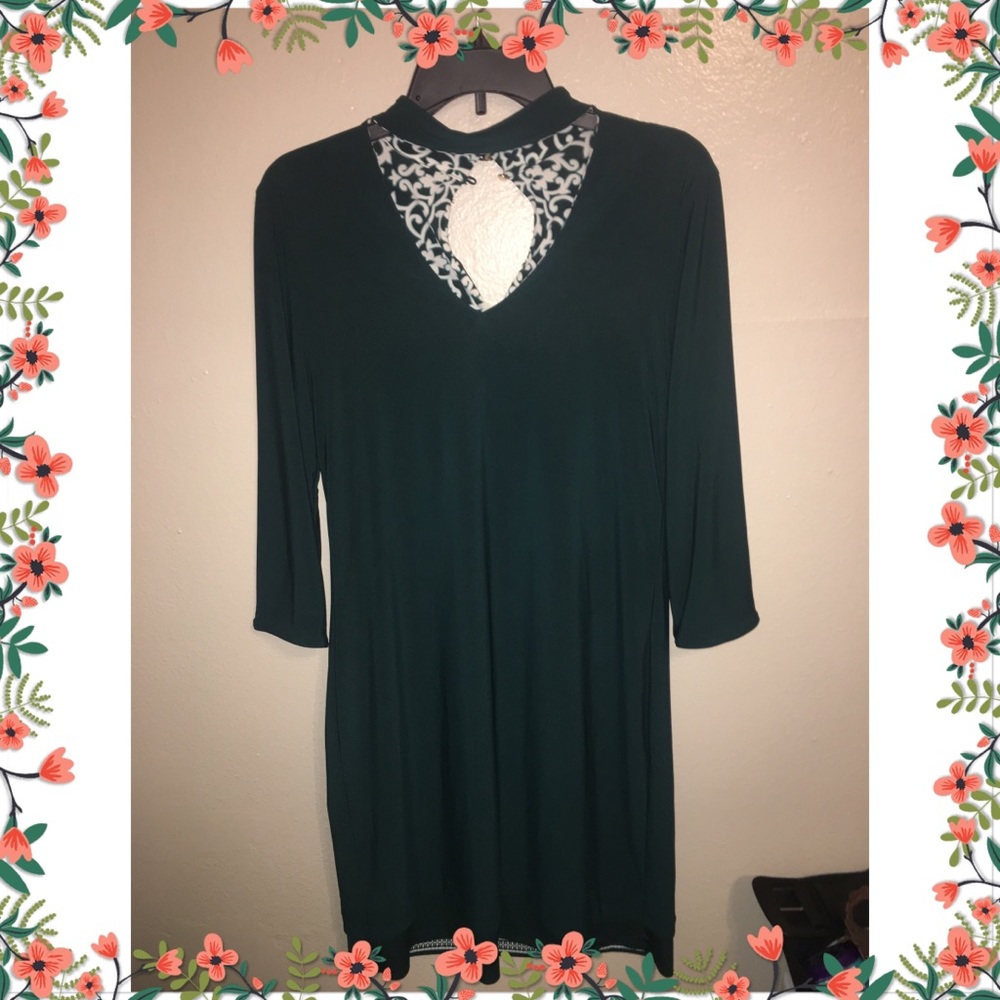 Reversible WHBM dress in dark green